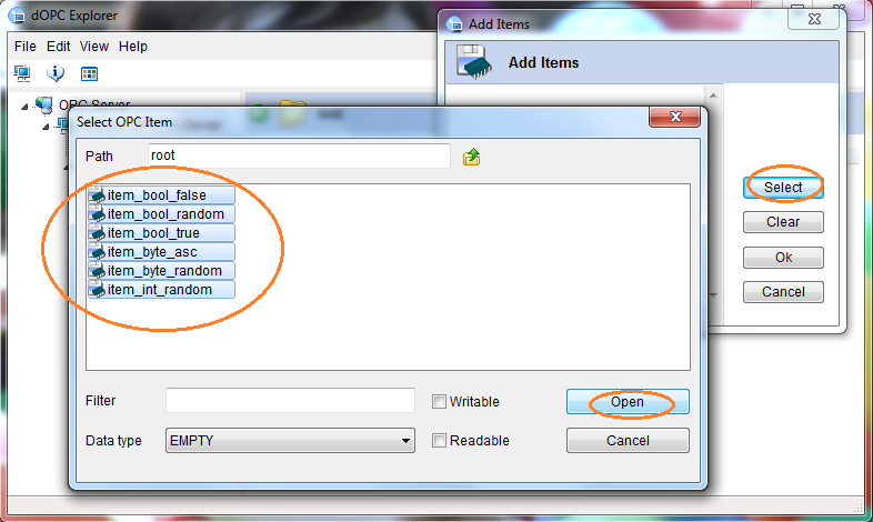 Add OPC Items to Arduino OPC Group Add OPC Items to Arduino OPC Group