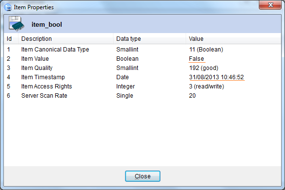 Getting OPC Item Values Getting OPC Item Values