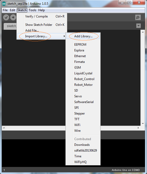 Install Arduino library